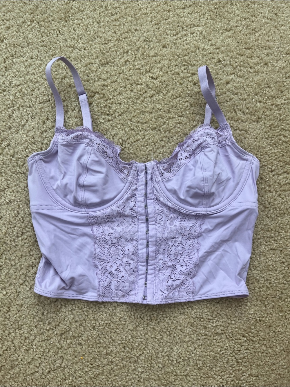 Gilly Hicks Lavender Lace Longline Bra